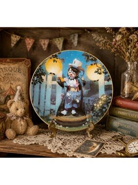 VTG 90s Hallmark Thomas Blackshear Clown Innocent Wonders “Pockets” Plate 1992